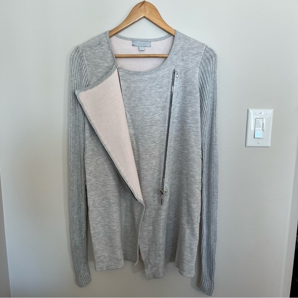 Hilary Radley for Katherine Barclay Long Sleeve Zip Up Sweater - Picture 2 of 7